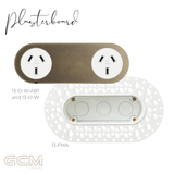 ZETR - 13 / Flush - Aged Brass Double Outlet