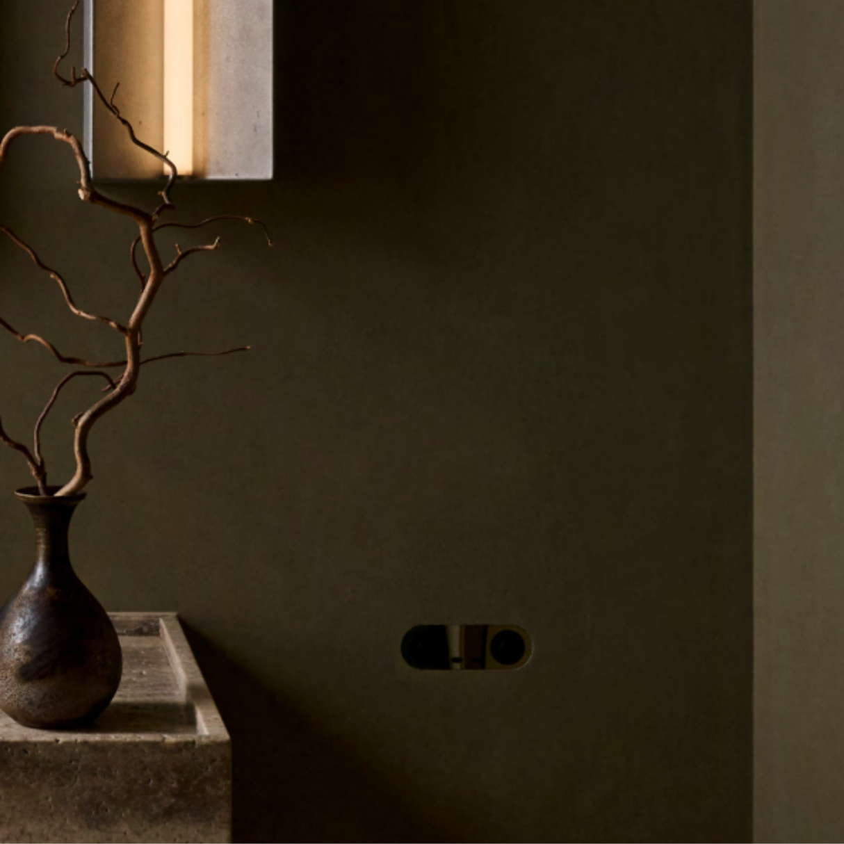 ZETR - 13 / Flush - Natural Brass Double Outlet