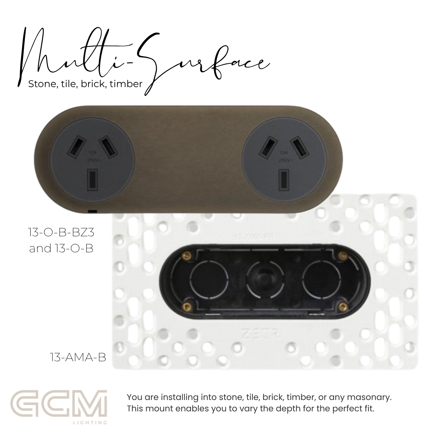 ZETR - 13 / Flush - Bronze Double Outlet