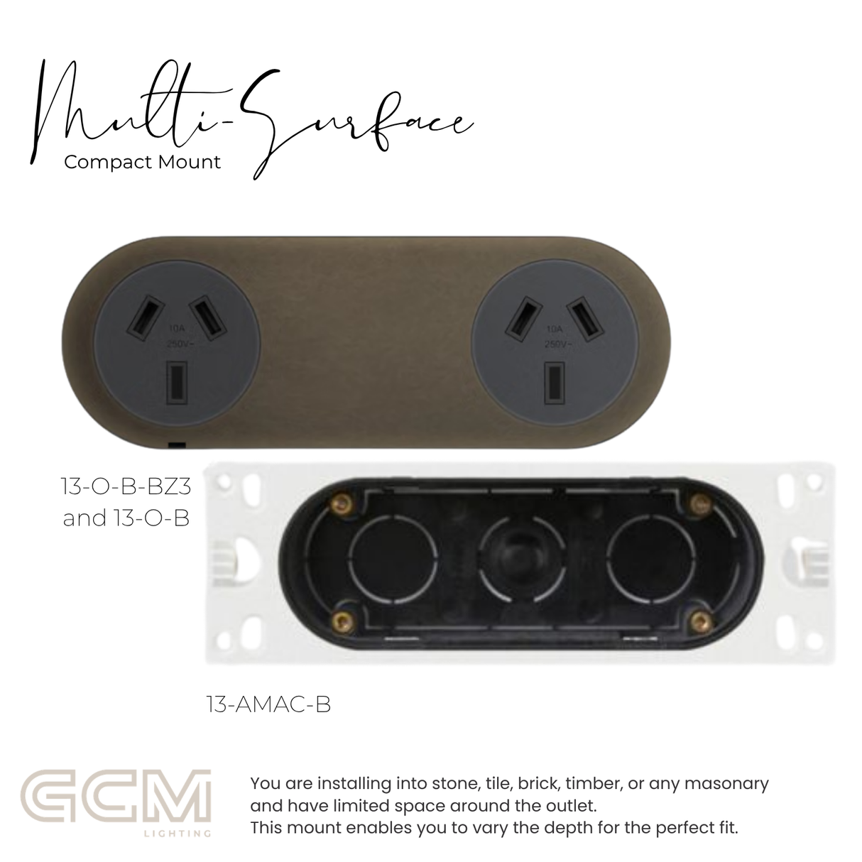 ZETR - 13 / Flush - Bronze Double Outlet