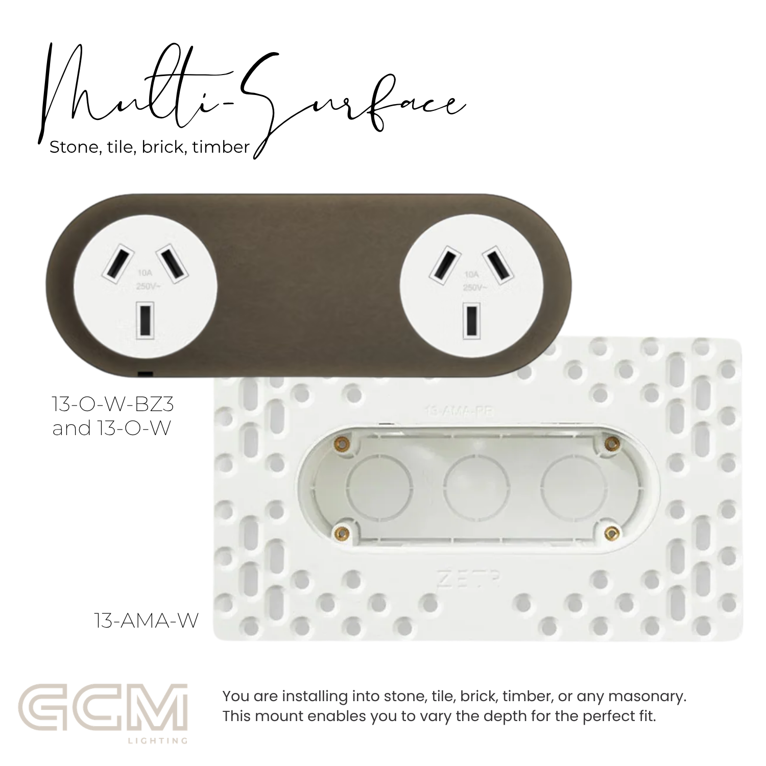 ZETR - 13 / Flush - Bronze Double Outlet