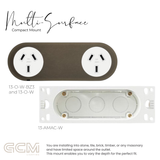 ZETR - 13 / Flush - Bronze Double Outlet