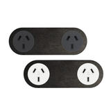 ZETR - 13 / Flush - Black Steel Double Outlet