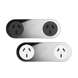 ZETR - 13 / Flush - Mirror Steel Double Outlet