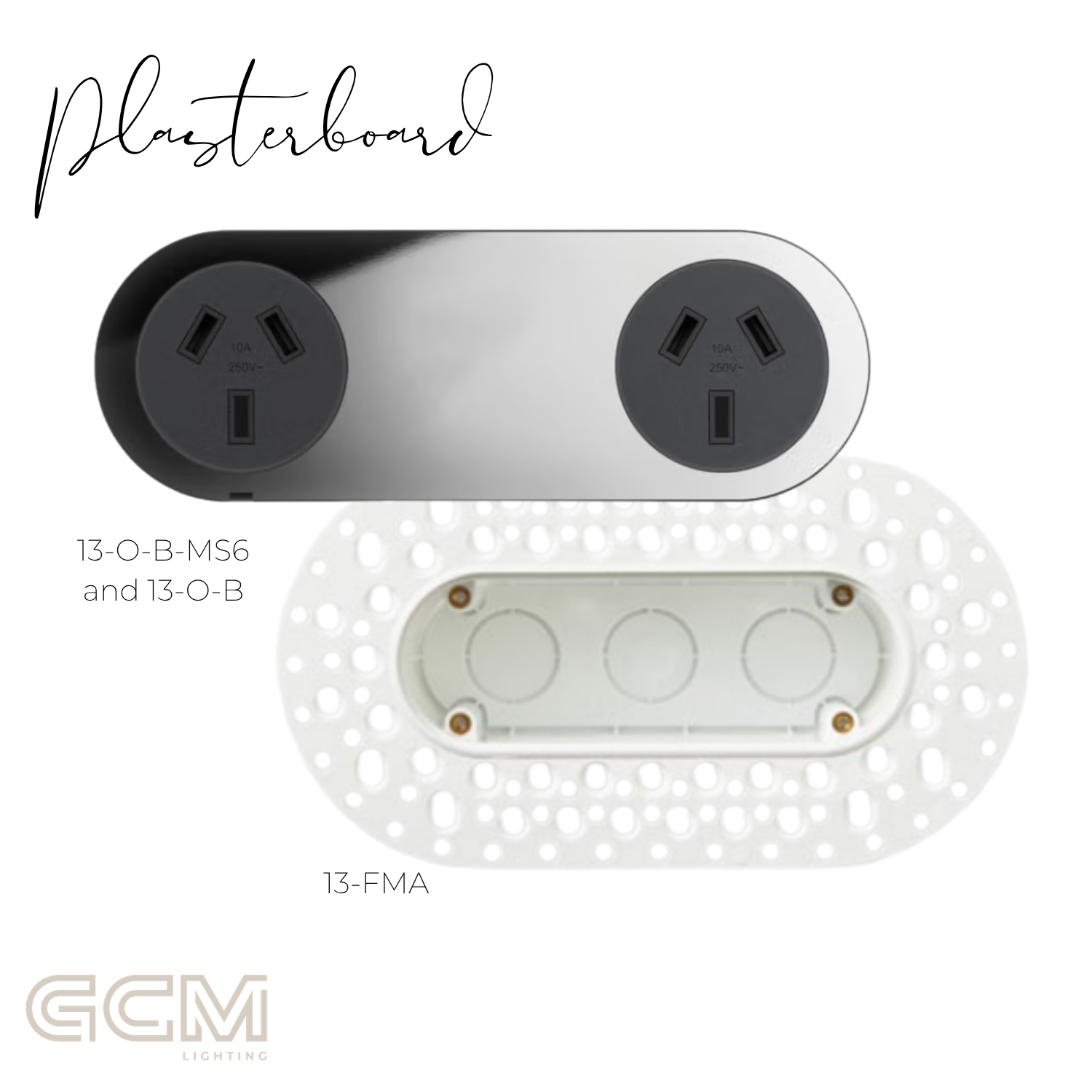 ZETR - 13 / Flush - Mirror Steel Double Outlet