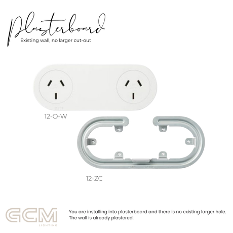 ZETR - 12 / Surface - Matte White Double Outlet