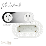 ZETR - 13 / Flush - Mirror Steel Double Outlet