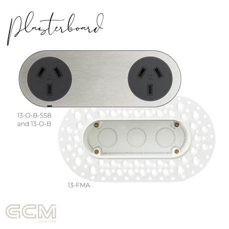 ZETR - 13 / Flush - Steel Double Outlet