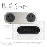 ZETR - 13 / Flush - Steel Double Outlet