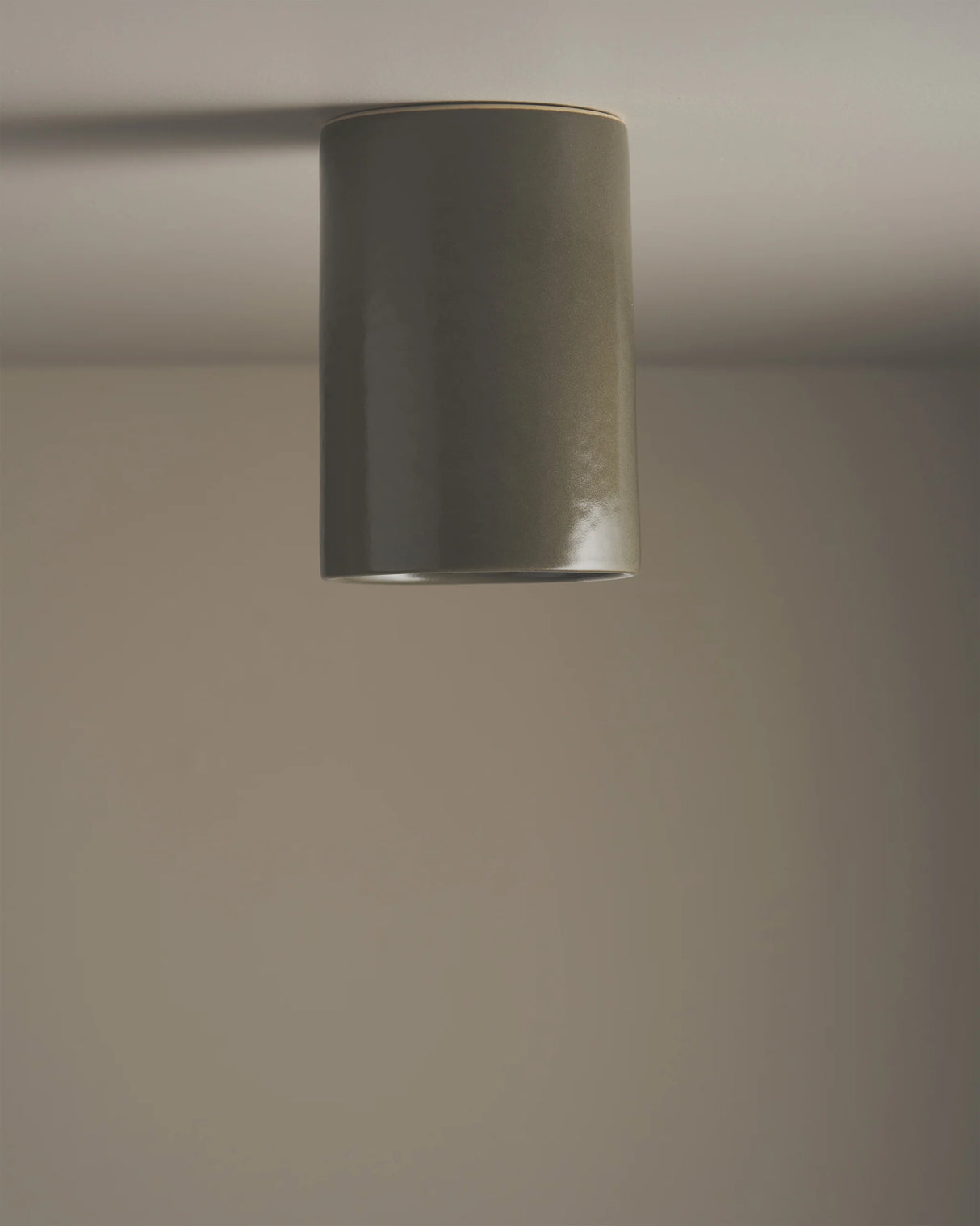 Tall Cylinder Ceiling Light by Robert Gordon