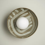 Dish Wall Sconce in Olive Spaghetti Junction by Robert Gordon
