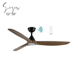 Seaforth DC ceiling fan - Teak Timber Finish