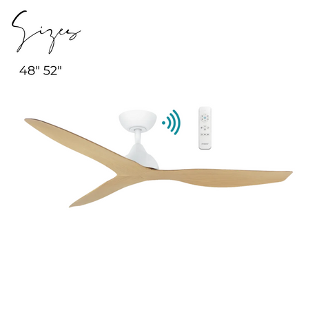 Avoca DC ceiling fan - Oak Timber Finish