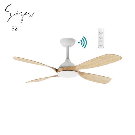 Hampton DC ceiling fan - Oak Timber finish