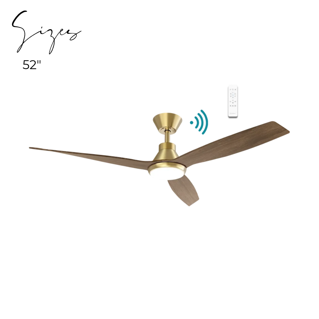 Triumph DC ceiling fan - Walnut Timber finish