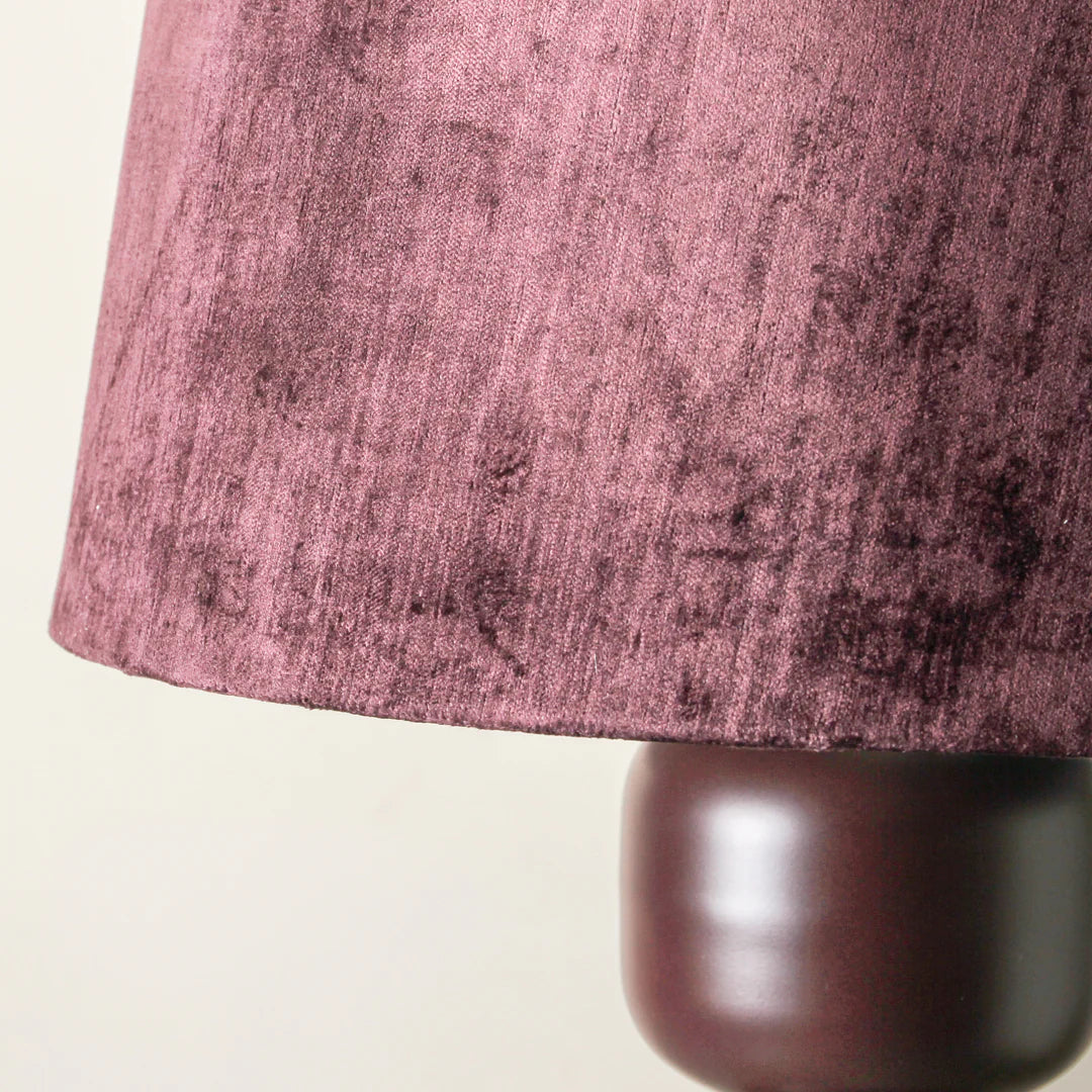 Spool Floor Lamp in Plum