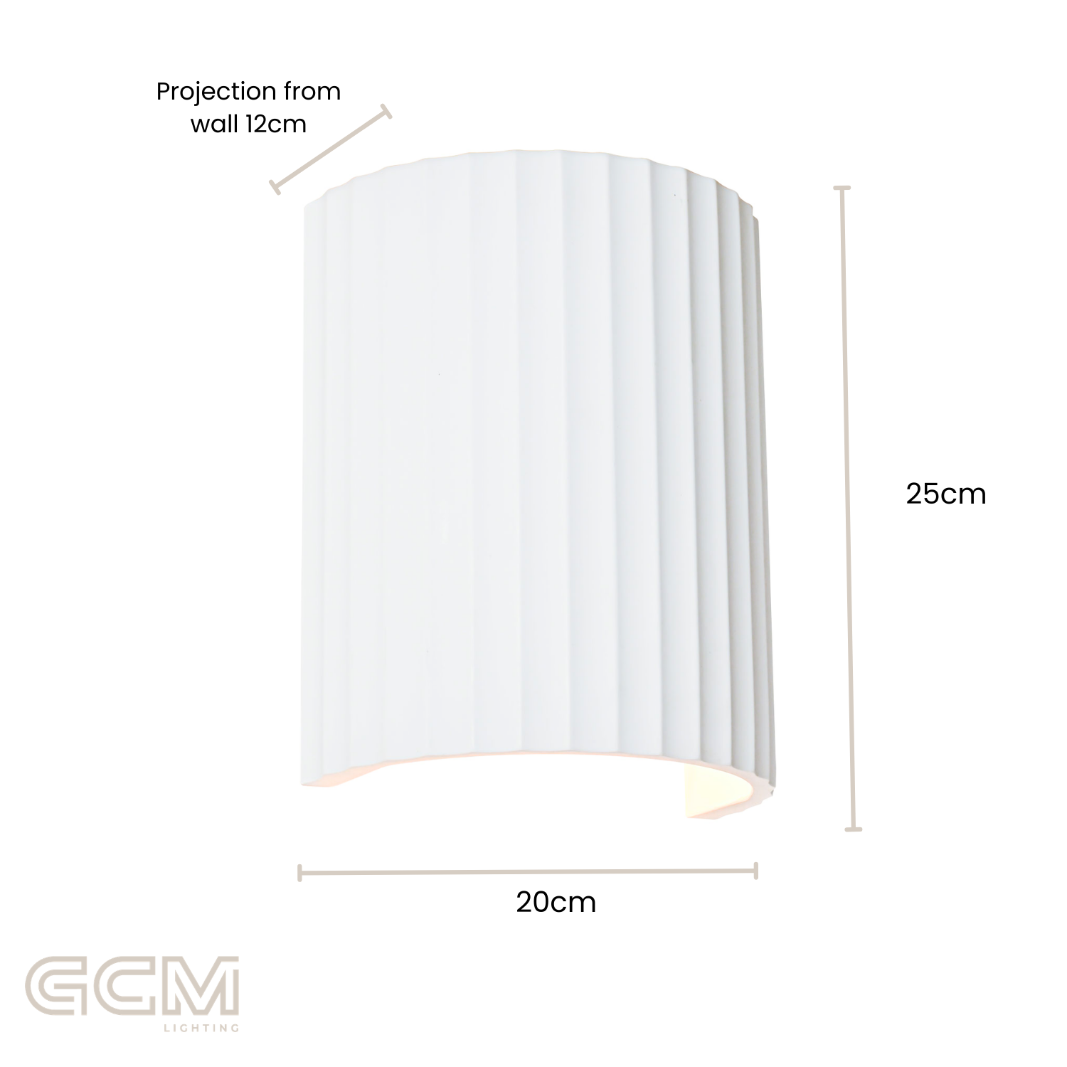 Forma Ribbed Large Wall Light