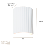 Forma Ribbed Large Wall Light