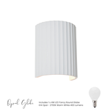 Forma Ribbed Large Wall Light
