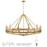 Macintyre Chandelier in Gold
