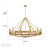 Macintyre Chandelier in Gold