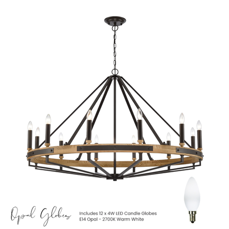 Macintyre Chandelier in Black