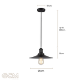 Dowe Mini Pendant - Black