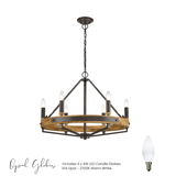 Macintyre Chandelier in Black