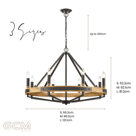 Macintyre Chandelier in Black