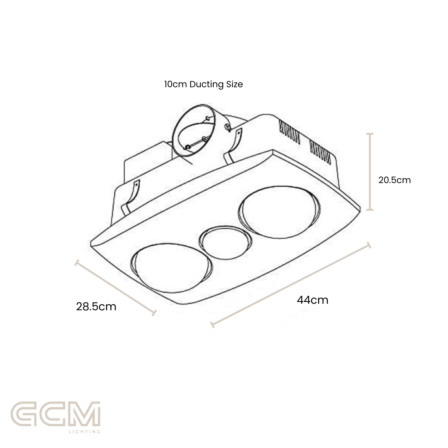 Contour II - 3 in 1 Bathroom Heater