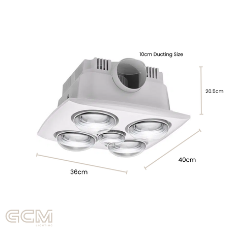 Contour 4 - 3 in 1 Bathroom Heater