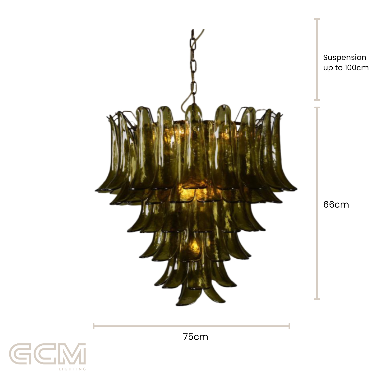 Josephine Olive Chandelier - Medium