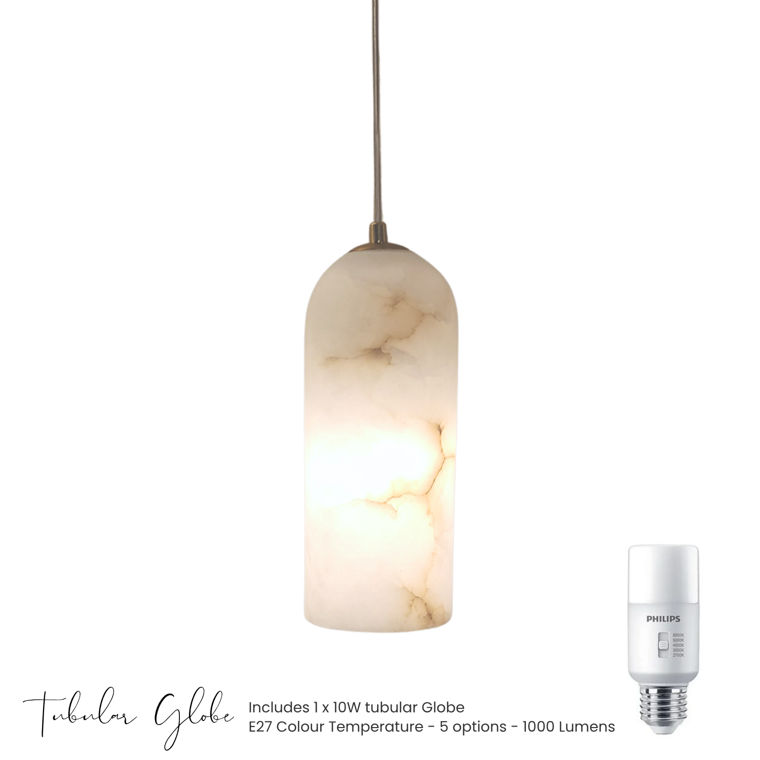 Bower Alabaster Pendant