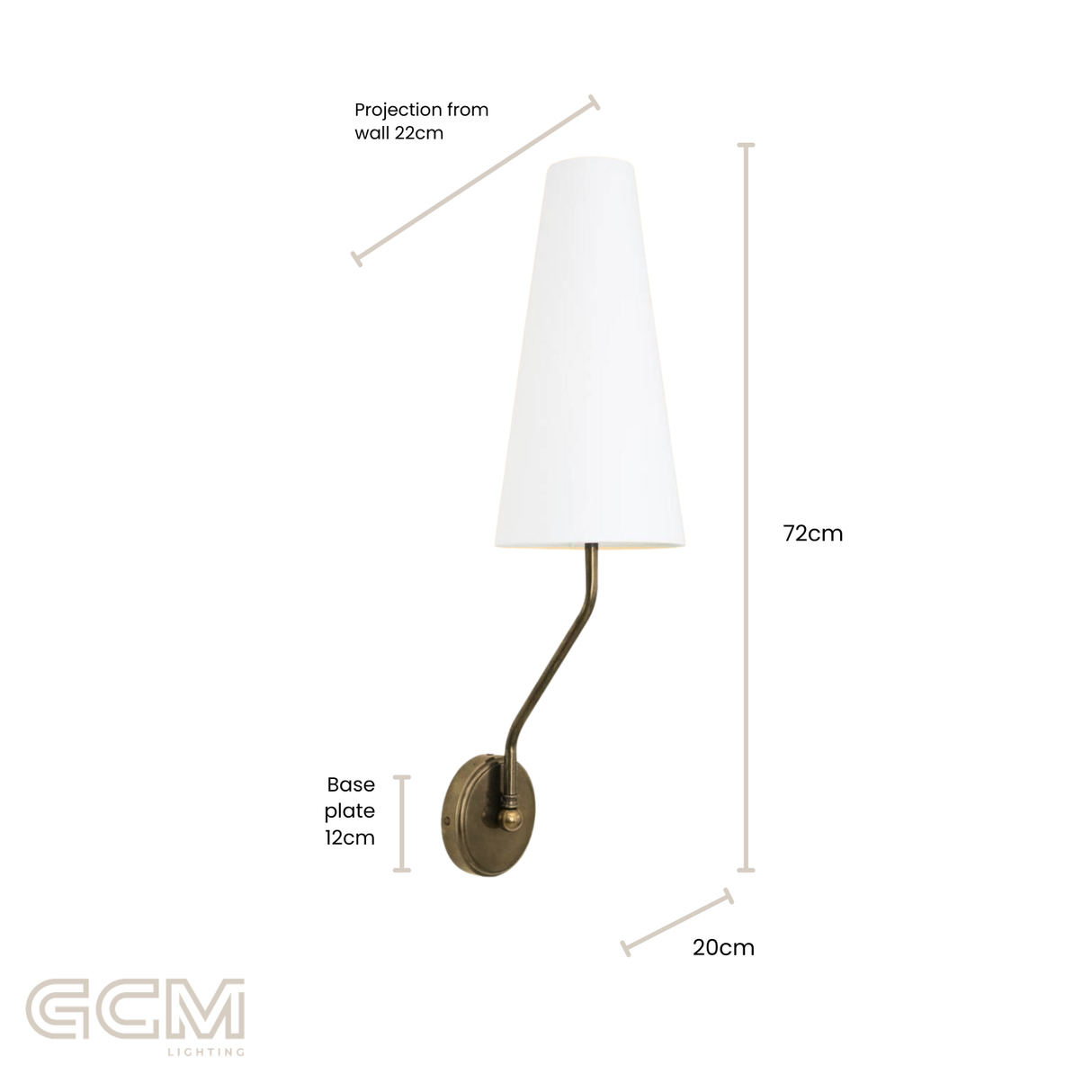 Mullan Rhyl Wall Light
