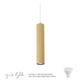 Canary Fluted Pendant