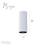 Canary Fluted Surface Mount