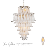 Josephine White Chandelier - Large