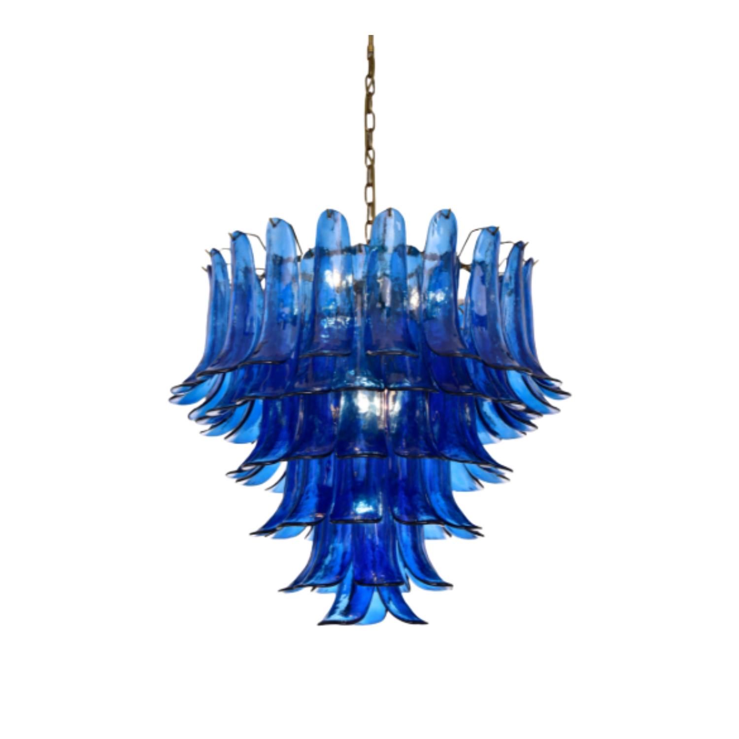 Josephine Peacock Blue Chandelier - Medium
