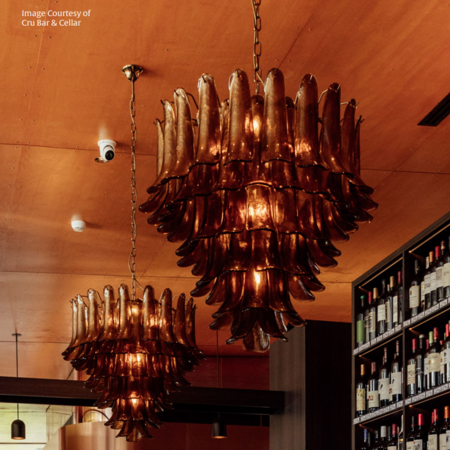 Josephine Amber Chandelier - Medium