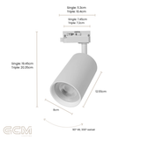 Axis Silo Track Light Heads