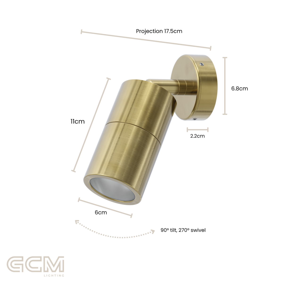 Silo Adjustable - Brass