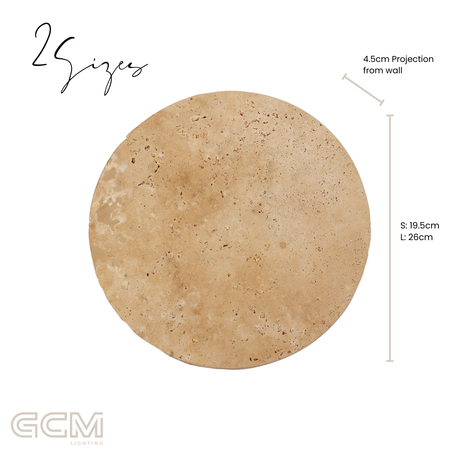 Halo Wall Light - Travertine