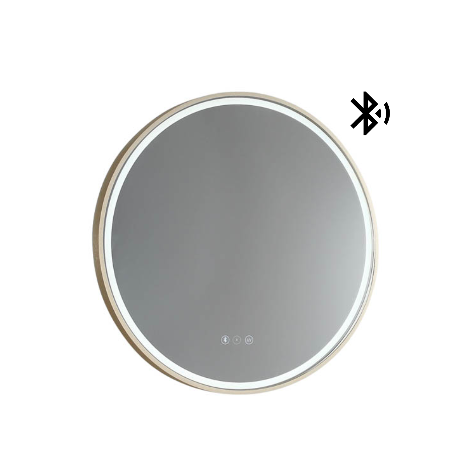 Sphere LED Mirror - Baltic Brass