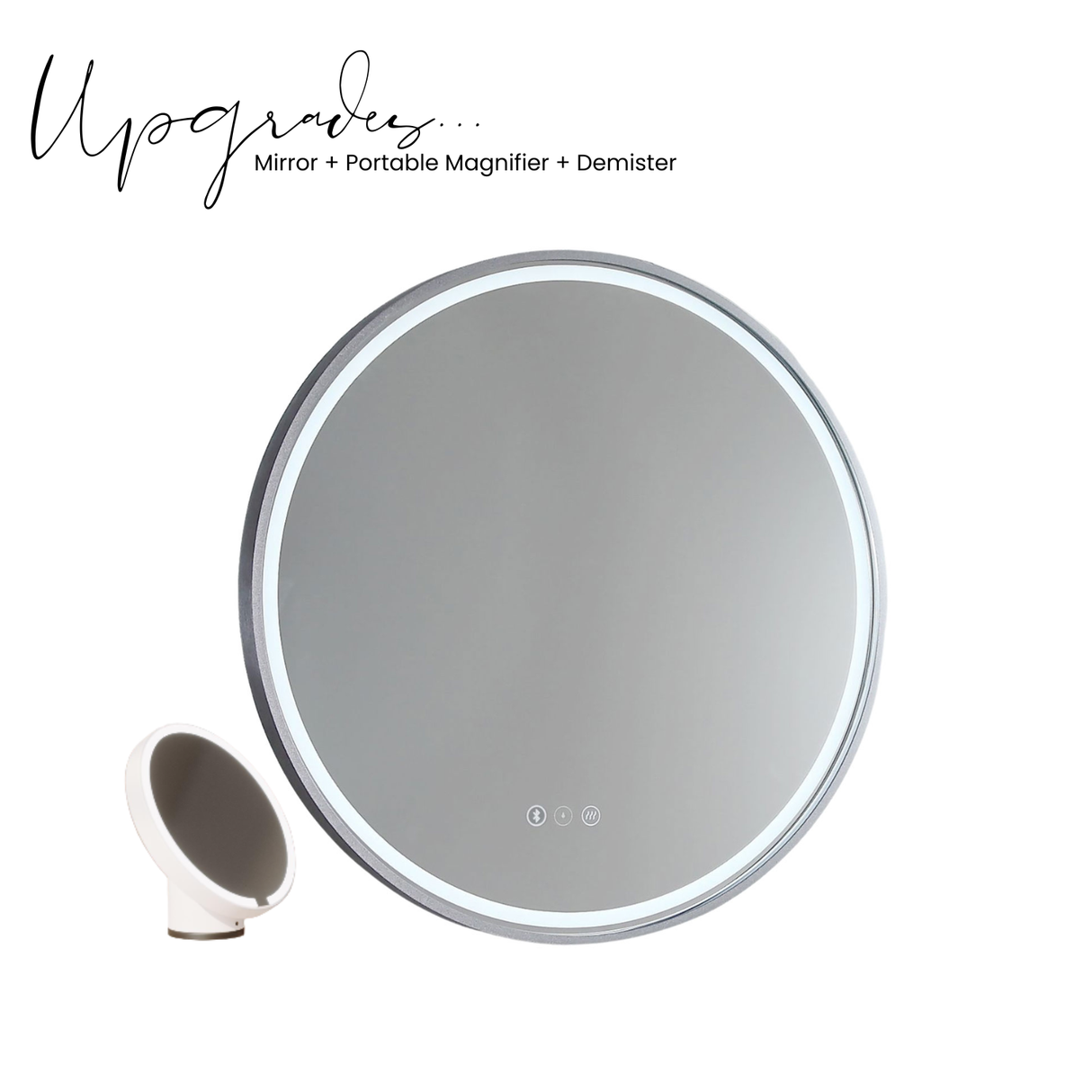Sphere LED Mirror - Brits Nickel