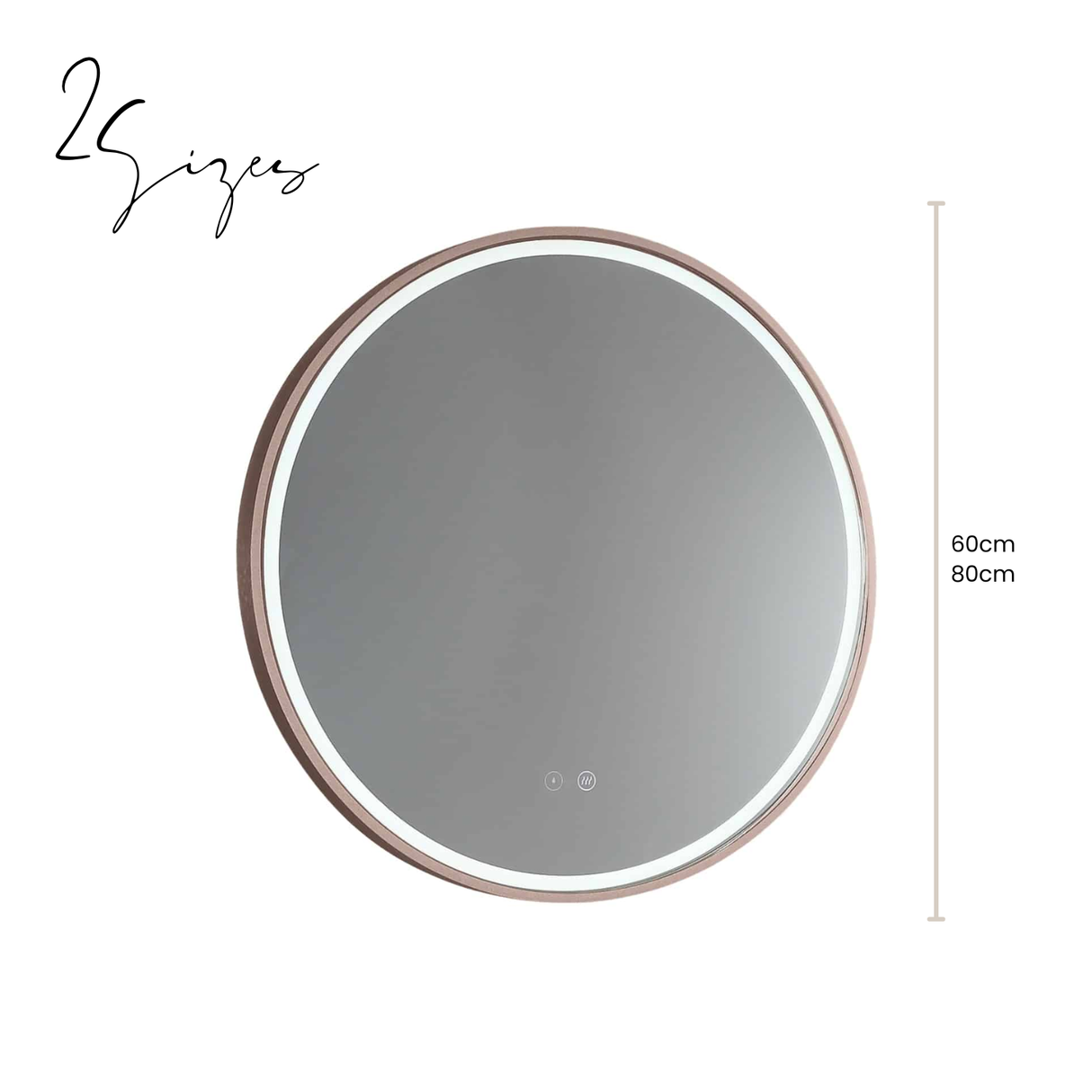 Sphere LED Mirror - Cuban Bronze