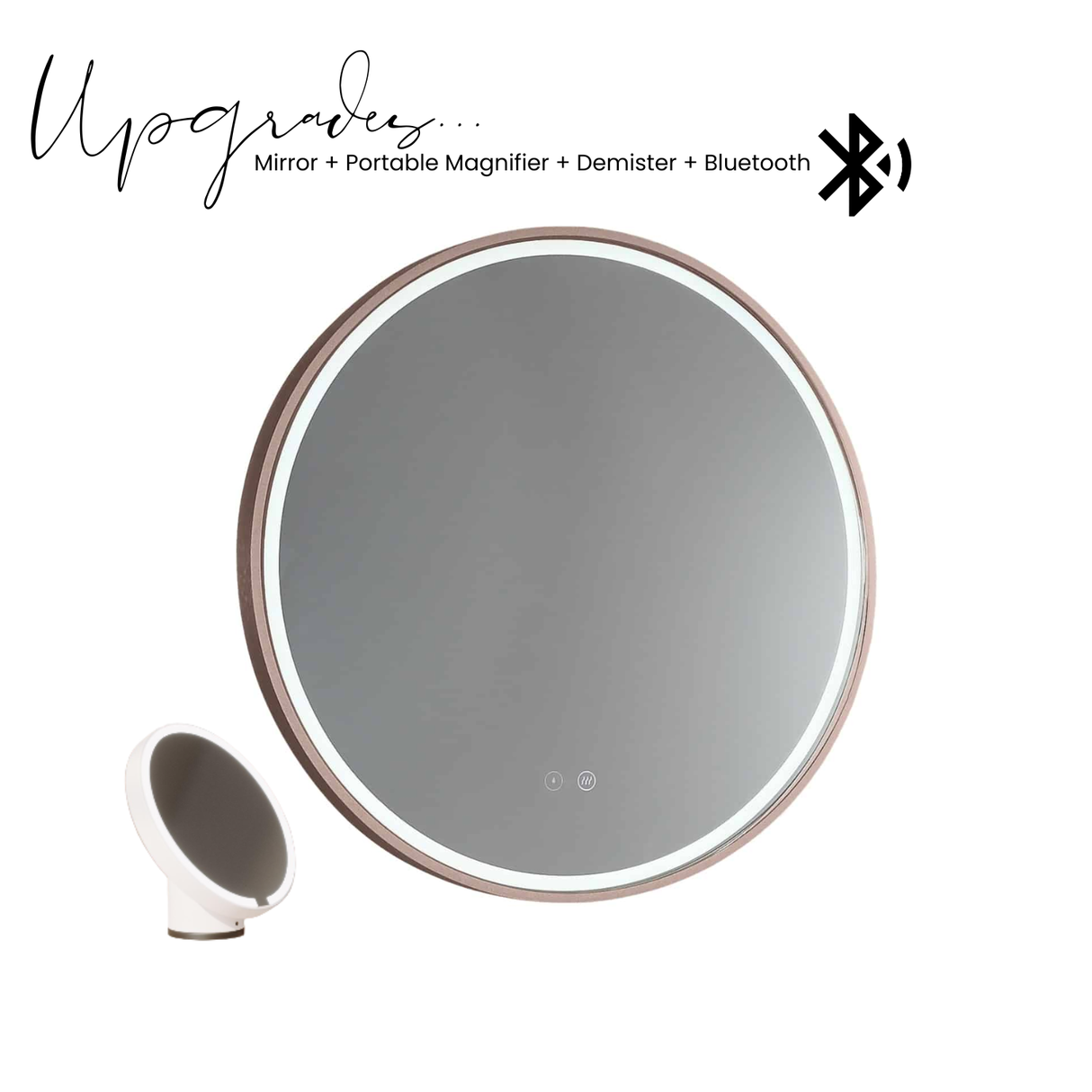 Sphere LED Mirror - Cuban Bronze