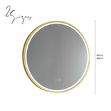 Sphere LED Mirror - Nordic Gold
