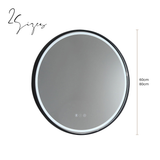 Sphere LED Mirror - Manhattan Black