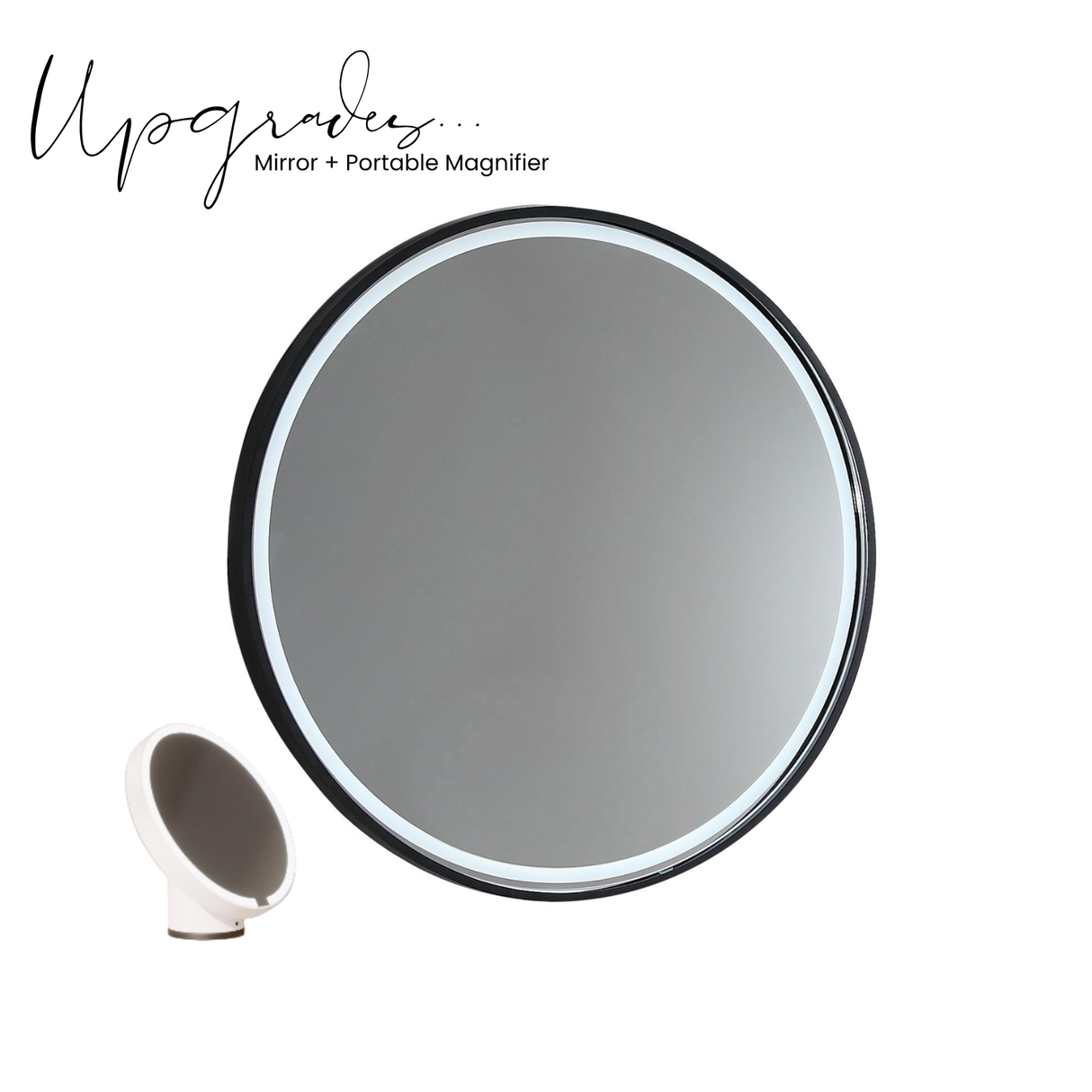 Sphere LED Mirror - Manhattan Black