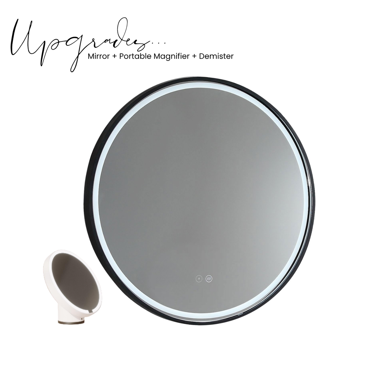Sphere LED Mirror - Manhattan Black